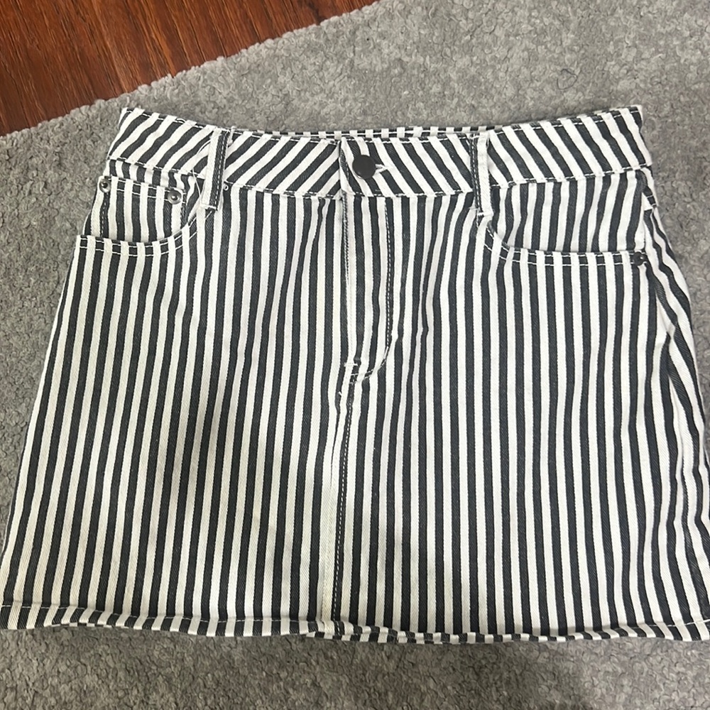 Striped Mini Skirt